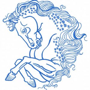Disobedient horse 2 embroidery design