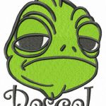 Displeased Pascal embroidery design