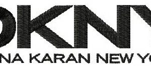DKNY logo embroidery design