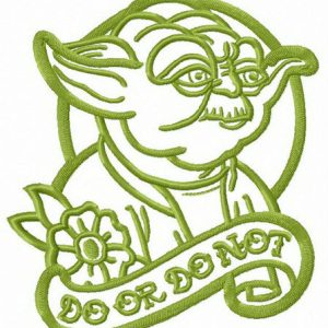 DO OR DO NOT embroidery design
