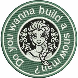Do you wanna build a snowman? embroidery design