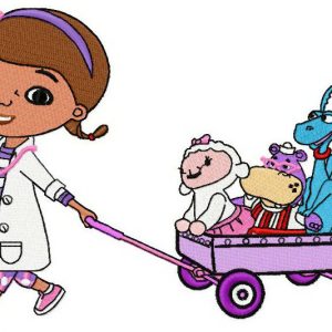 Doc McStuffins and friends embroidery design