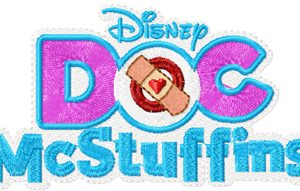 Doc McStuffins logo embroidery design