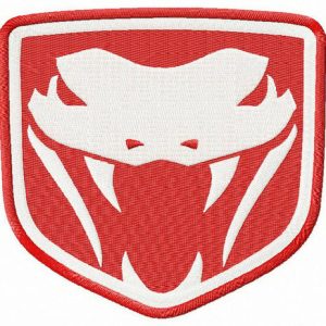 Dodge Viper Fangs embroidery design