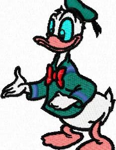 Donald Duck 2 embroidery design