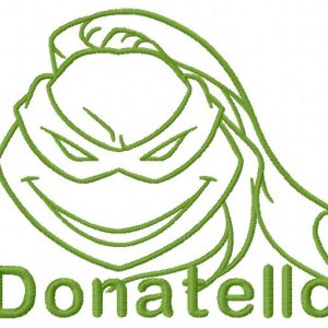 Donatello sketch embroidery design
