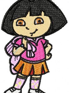 Dora the Explorer Happy embroidery design