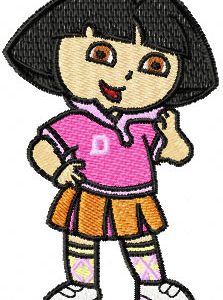 Dora the Explorer Scout embroidery design