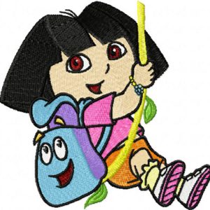 Dora the Explorer Hero embroidery design