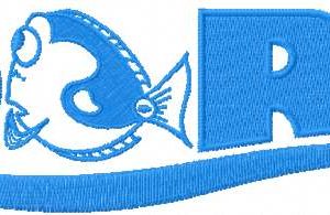 Dory logo embroidery design