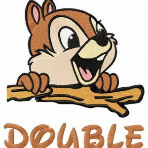 Double happiness embroidery design
