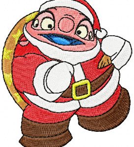 Dr. Jumba Jookiba with Christmas Gifts embroidery design