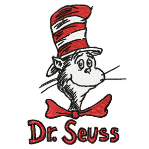 Dr. Seuss Cat in the Hat embroidery design