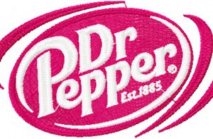 Dr Pepper embroidery design