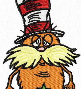 Dr. Seuss Lorax 2 embroidery design