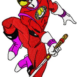 Dragon Zord Master embroidery design