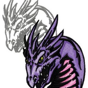 Dragon's shadow 2  embroidery design