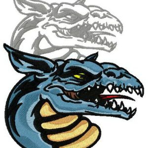 Dragon's shadow 5 embroidery design