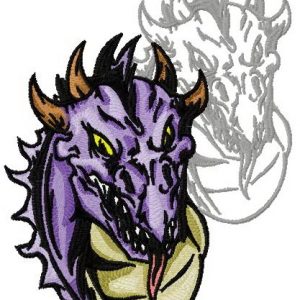 Dragon's shadow 8 embroidery design
