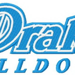 Drake Bulldogs logo 2 embroidery design