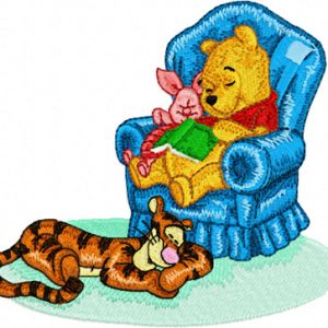 Dream: Winnie Pooh and Tigger, Piglet embroidery design