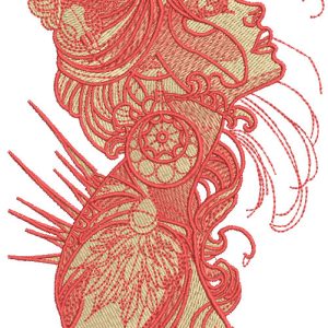 Dream time embroidery design