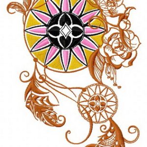 Dreamcatcher 25 embroidery design