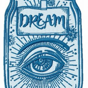Dreams in jar embroidery design
