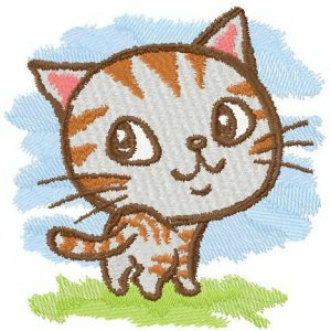 Dreamy kitten 2 embroidery design