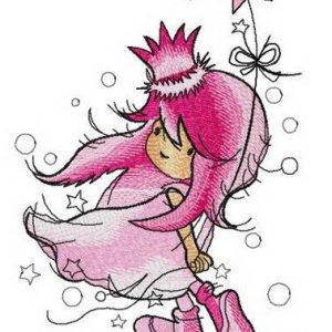 Dreamy princess embroidery design