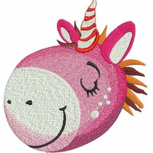 Dreamy unicorn muzzle embroidery design