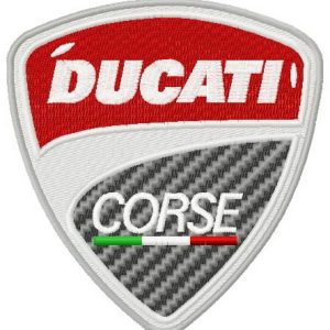 Ducati Corse logo embroidery design