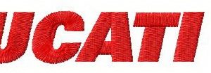 Ducati logo embroidery design
