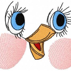 Duck's eyes embroidery design