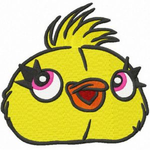 Ducky head embroidery design