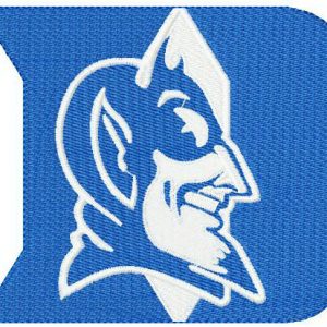 Duke Blue Devils logo embroidery design