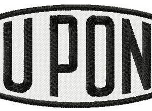 DuPont logo embroidery design