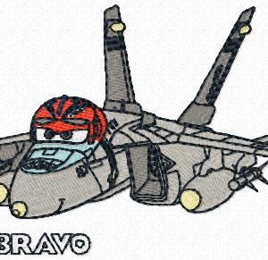 Bravo embroidery design