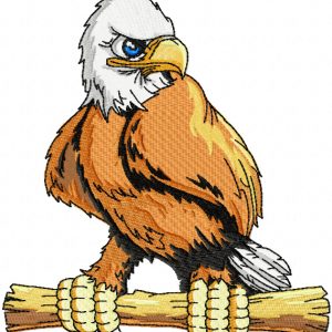 Eagle mascot embroidery design