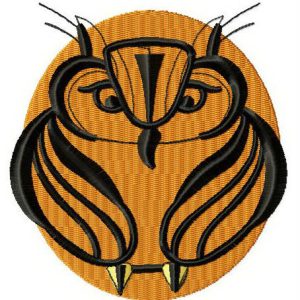 Eagle-owl embroidery design
