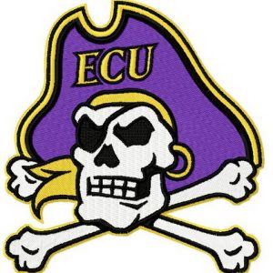 East Carolina Pirates logo 4 embroidery design