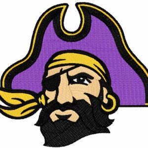 East Carolina Pirates logo 2 embroidery design