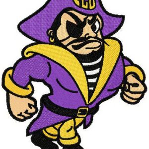 East Carolina Pirates logo embroidery design