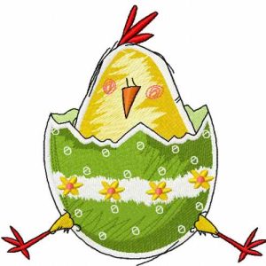 Easter chicken 2 embroidery design