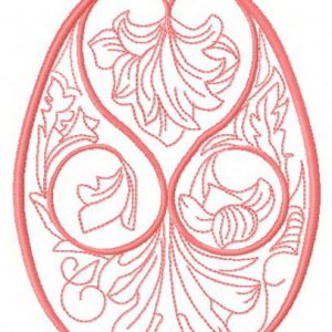 Easter egg 2 embroidery design