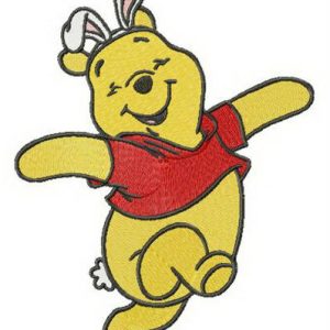 Easter Winnie embroidery design