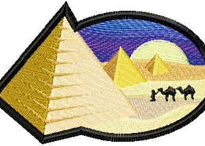Egypt embroidery design