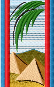 Bookmark Egypt embroidery design