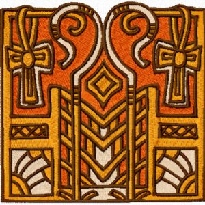 Egyptian symbol embroidery design