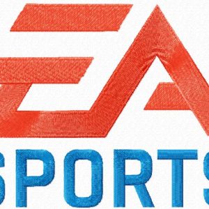 EA Sports logo embroidery design